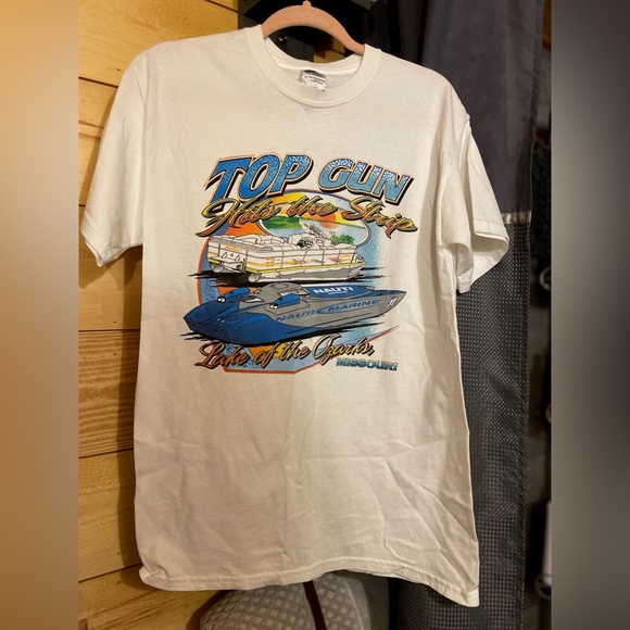 Lake of the Ozarks, Top Gun Hits the Strip T-Shirt, Medium - Picture 2 of 5